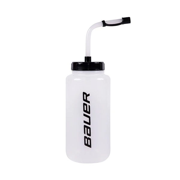 Bauer Straw Top Water Bottle White - Centre Ice