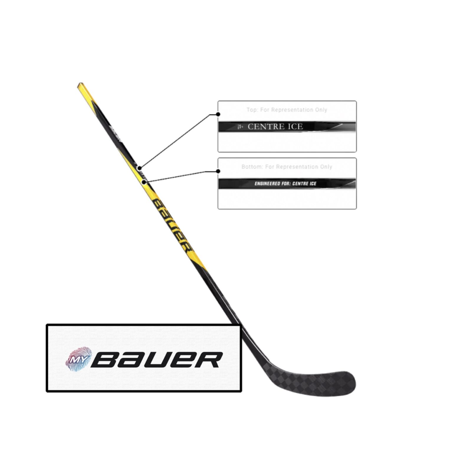 Bauer Custom Player Elite Sticks - Centre Ice